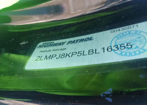 2020 Lincoln Nautilus Reserve z USA, uszkodzony, nr VIN 2LMPJ8KP5LBL16355